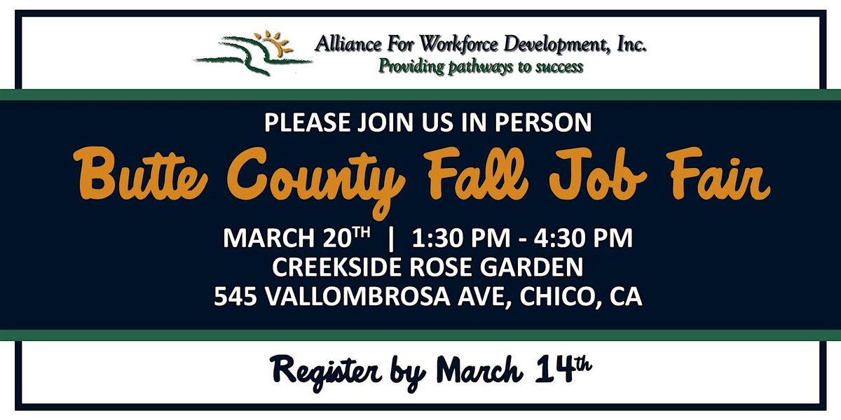 Butte County Spring 2025 Job Fair