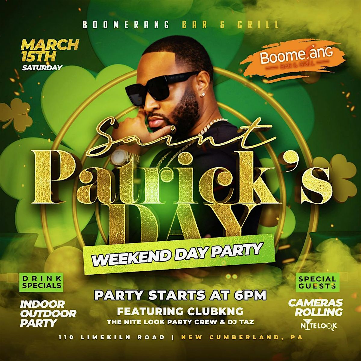 St. Patrick\u2019s Weekend Day Party at Boomerang!