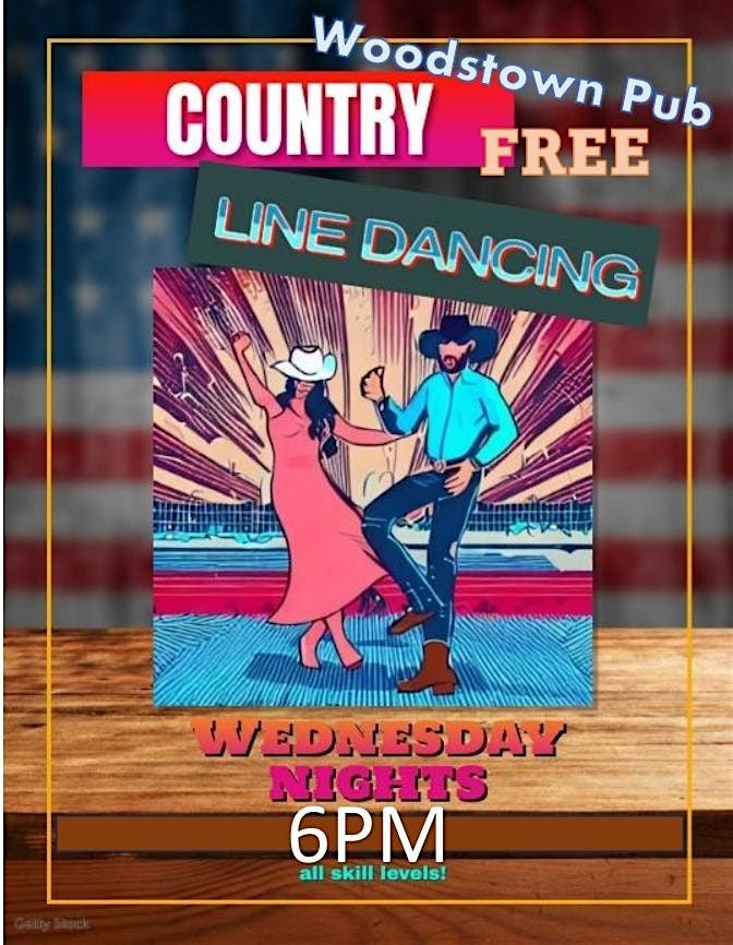 Free Line Dancing and Lessons at Woodstown Pub