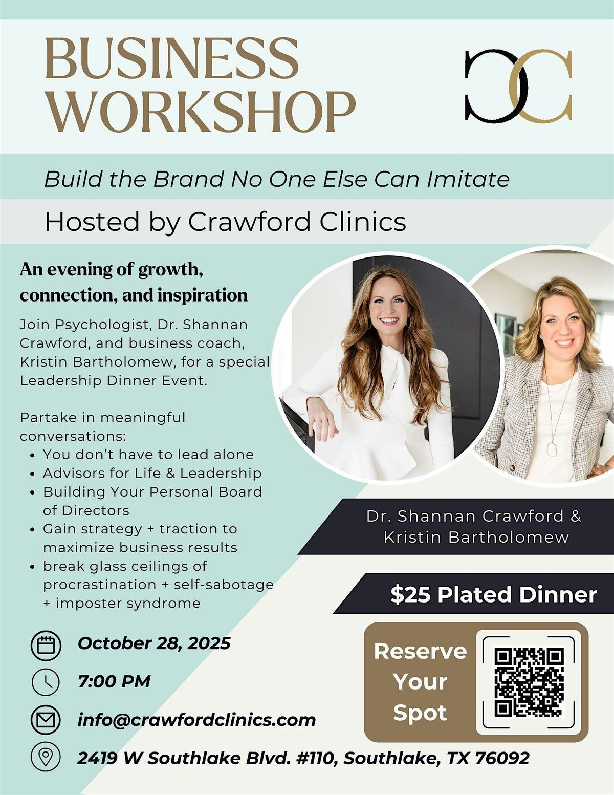 Crawford Clinics Business Workshop