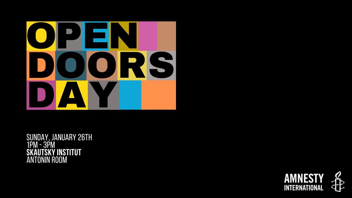 Open Doors Day at Amnesty International\u200b