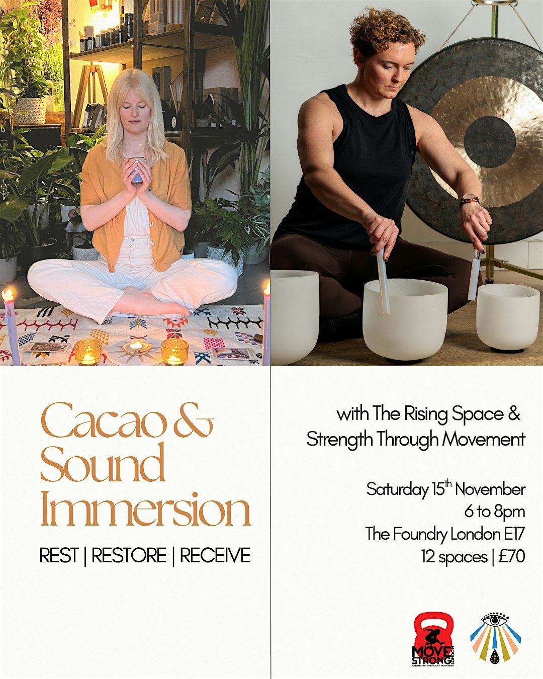 Rest, Restore, Receive: Cacao Ceremony & Sound Bath (Saturday 15th Nov)