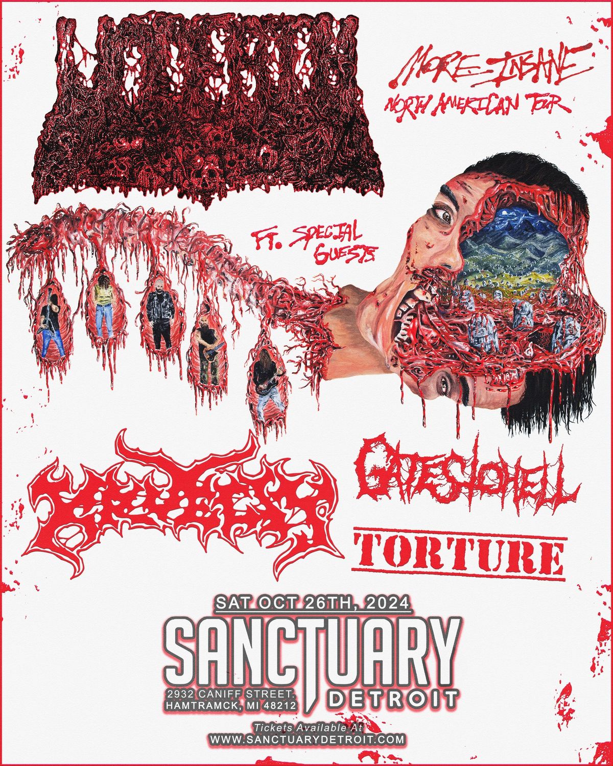 Undeath, Kruelty, Gates To Hell, Torture at The Sanctuary 10\/26