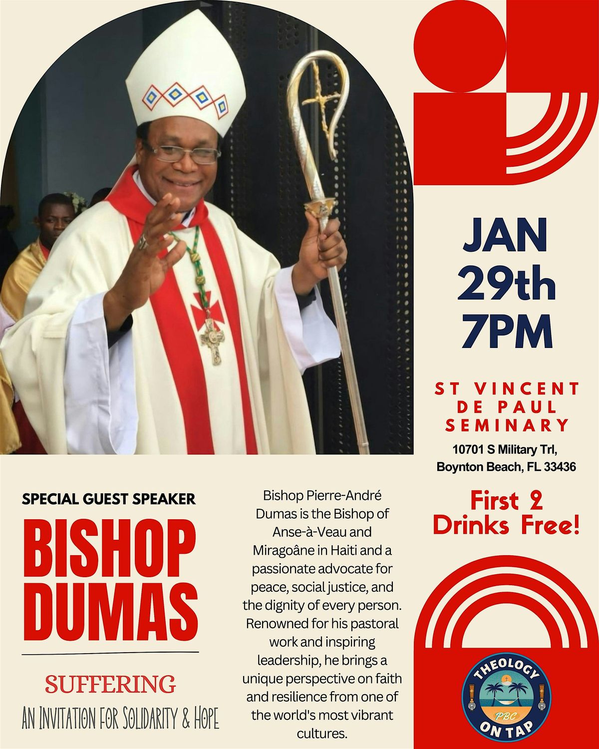 Theology On Tap w\/Bishop Dumas