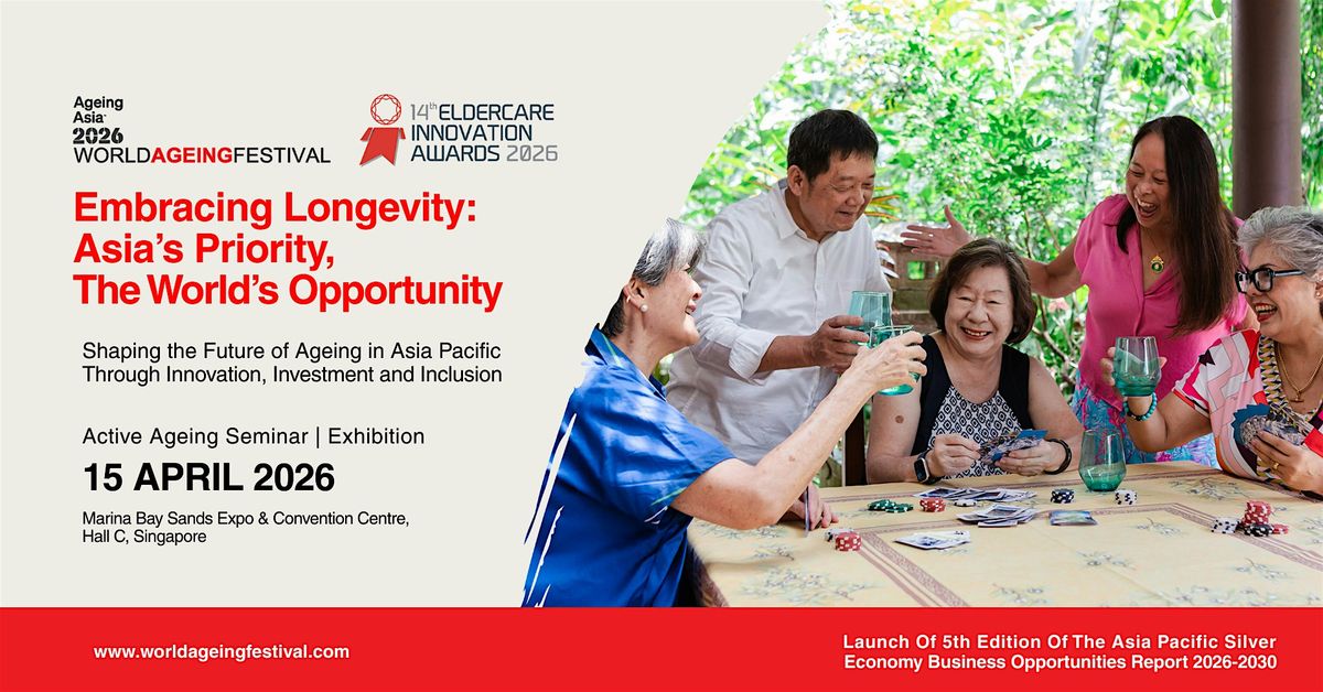 World Ageing Festival 2026 - 15 April 2026 (Open to over 50s)