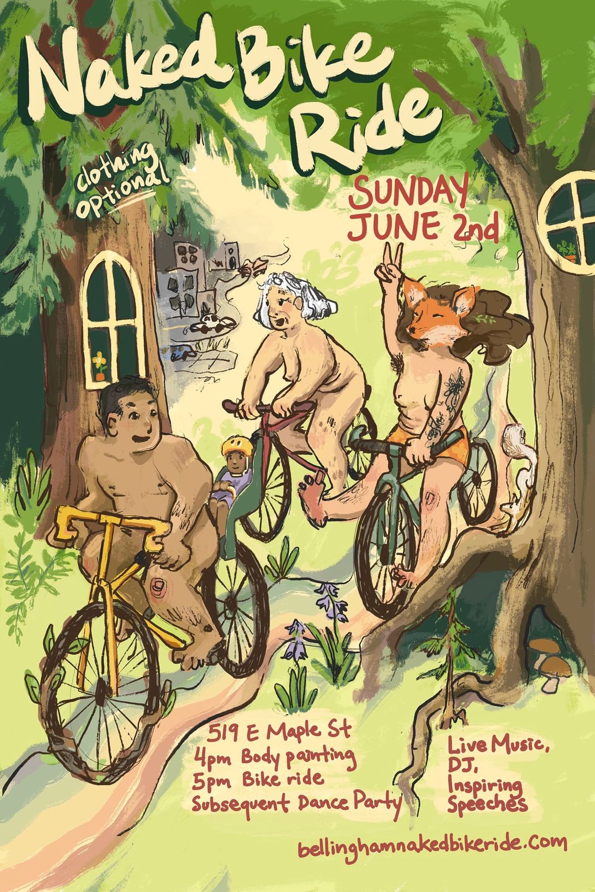 BHam Naked Bike Ride "Tour Du Trees"