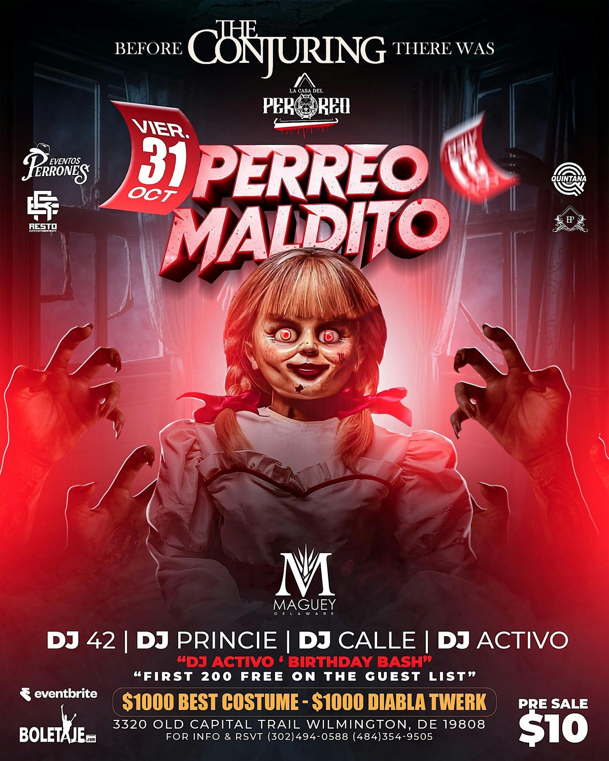 PERREO Maldito Halloween party