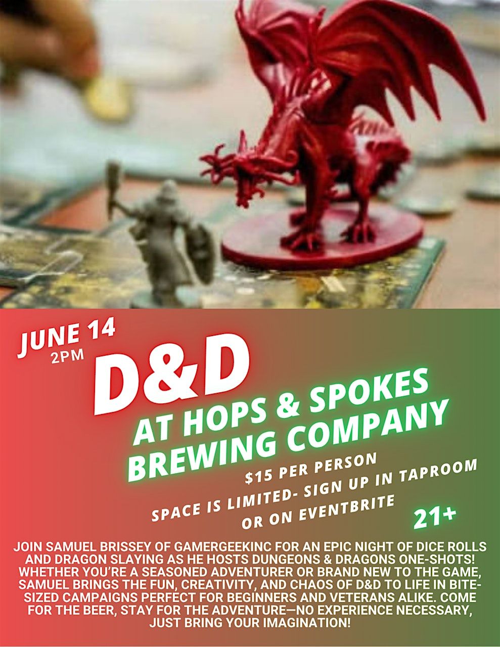 Play Dungeons & Dragons at Hops & Spokes Brewing Company