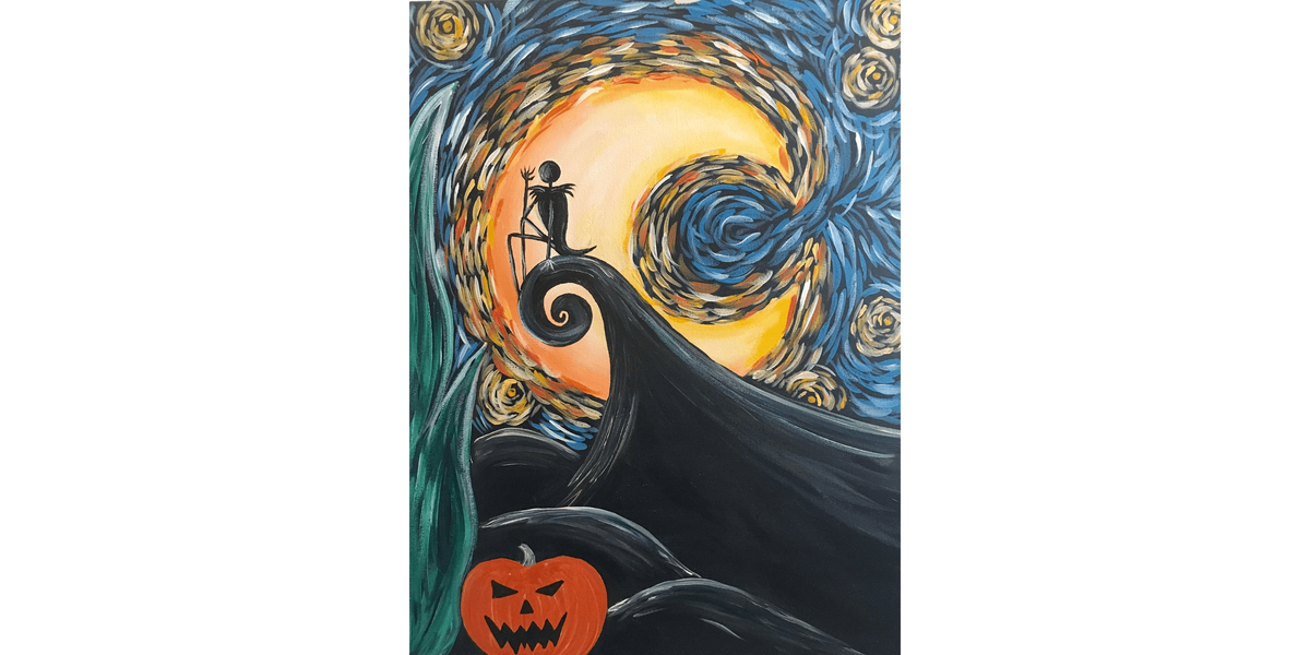 Starry Nightmare - Paint and Sip in Boston | Classpop!\u2122