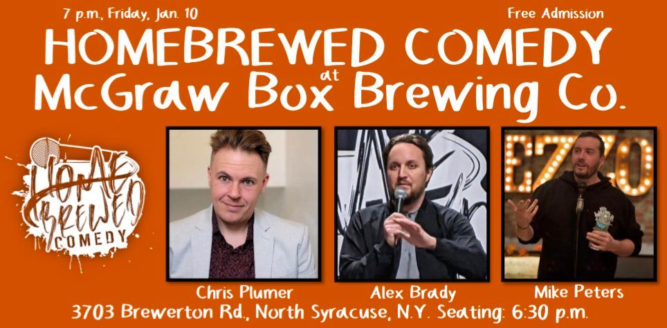 Homebrewed Comedy at McGraw Box Brewing Co. (North Syracuse)