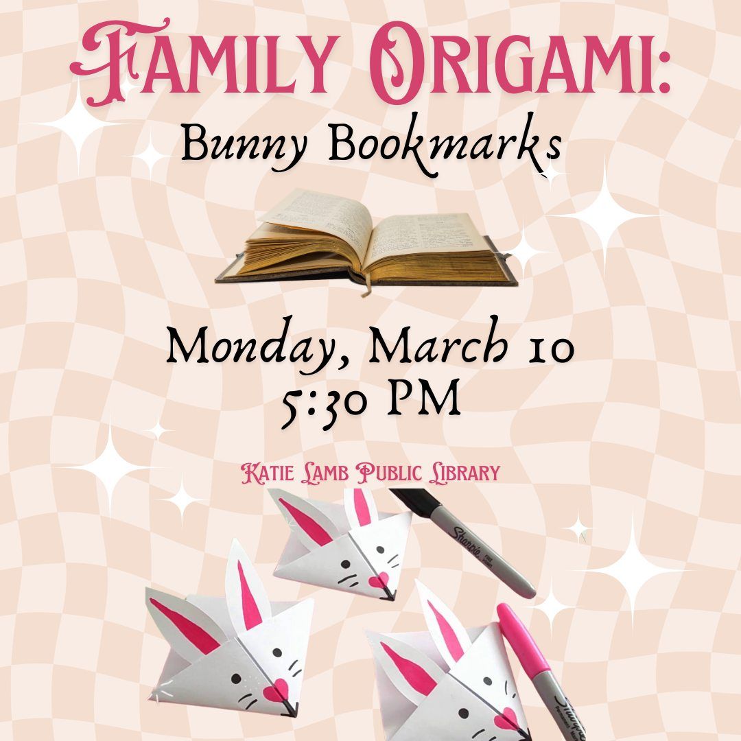 Origami Workshop: Bunny Bookmarks