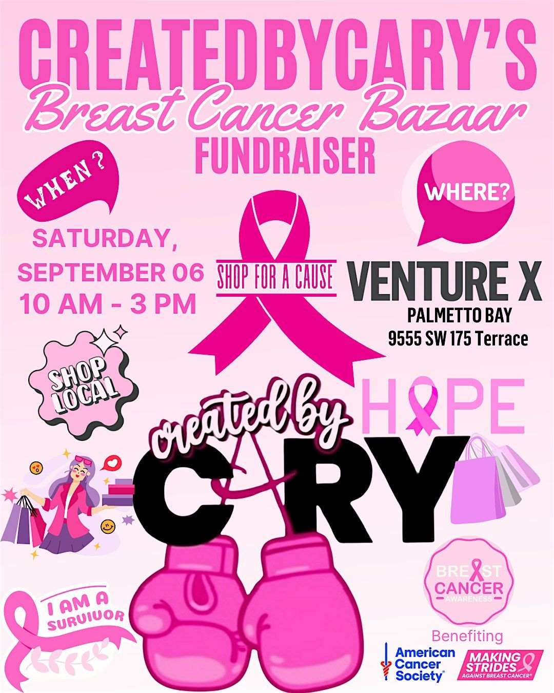 CreatedByCary\u2019s Breast Cancer Bazaar Fundraiser