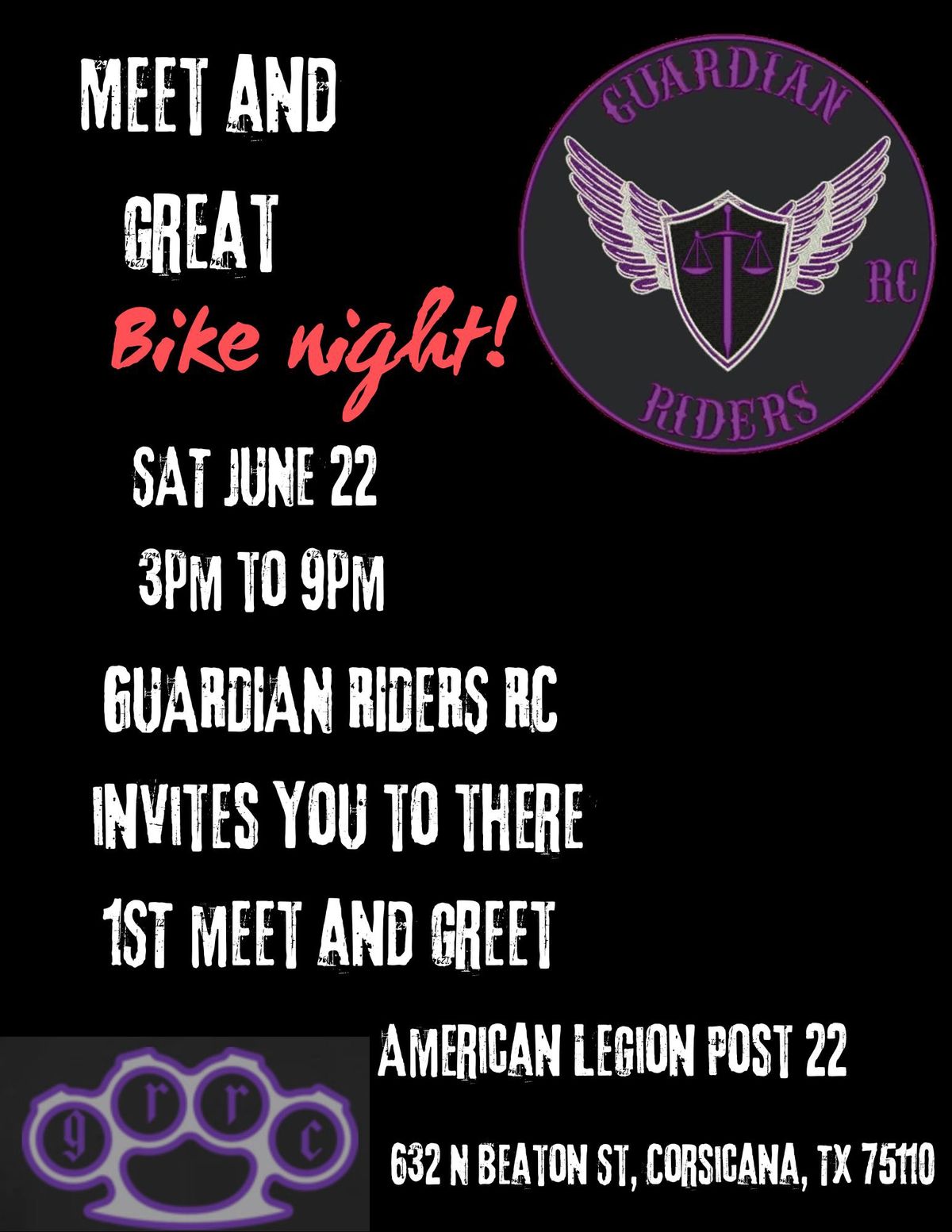 Guardian riders RC meet and greet