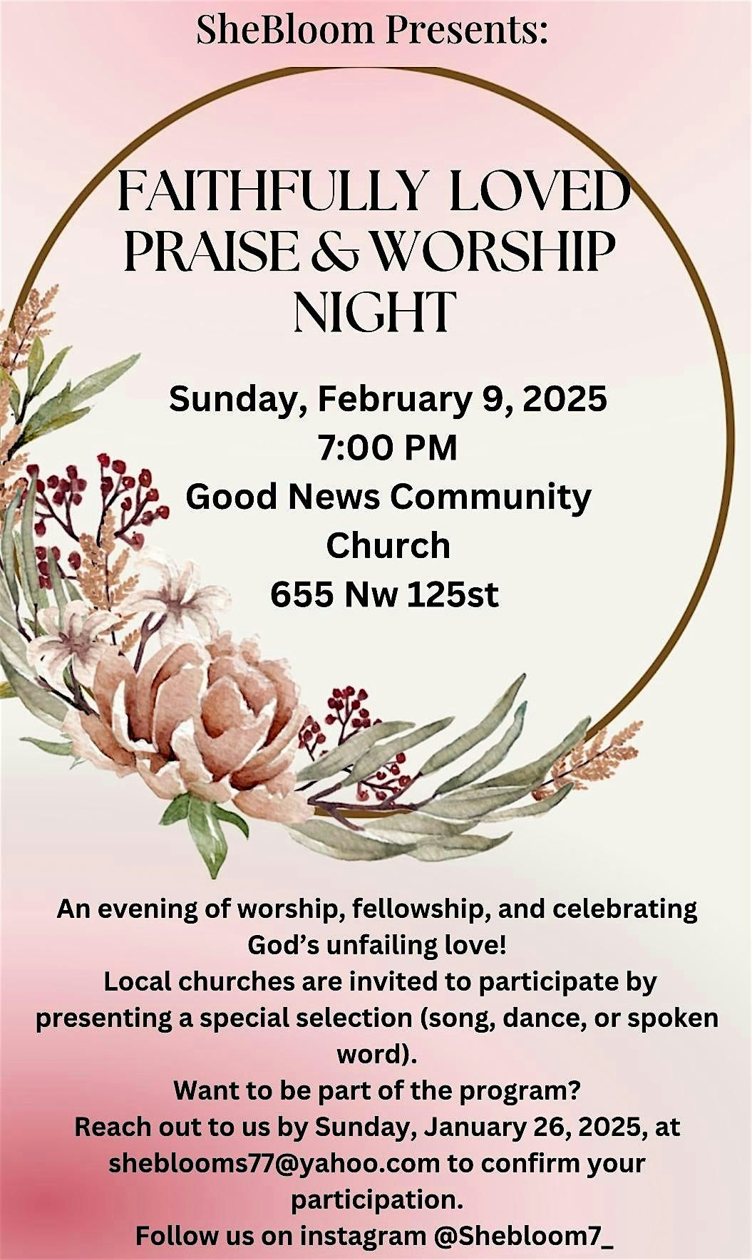 Faithfully Loved: Praise & Worship Night