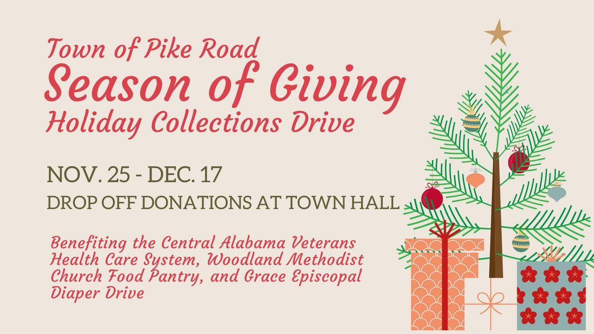 2024 Season of Giving Holiday Collections Drive