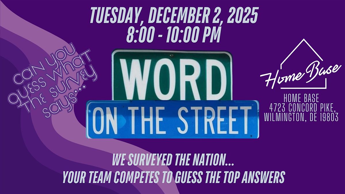 Word on the Street (Family Feud Style) Event