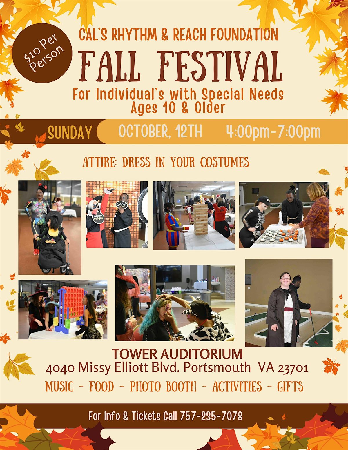 CAL'S RHYTHM & REACH FOUNDATION: FALL FESTIVAL