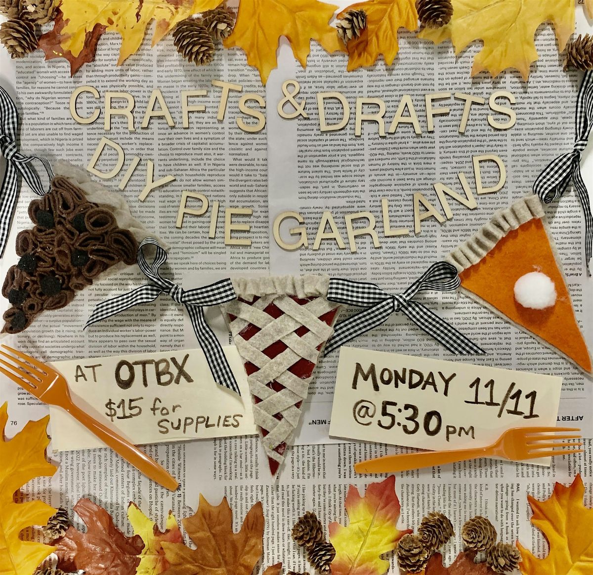 CRAFTS & DRAFTS: DIY PIE BANNER