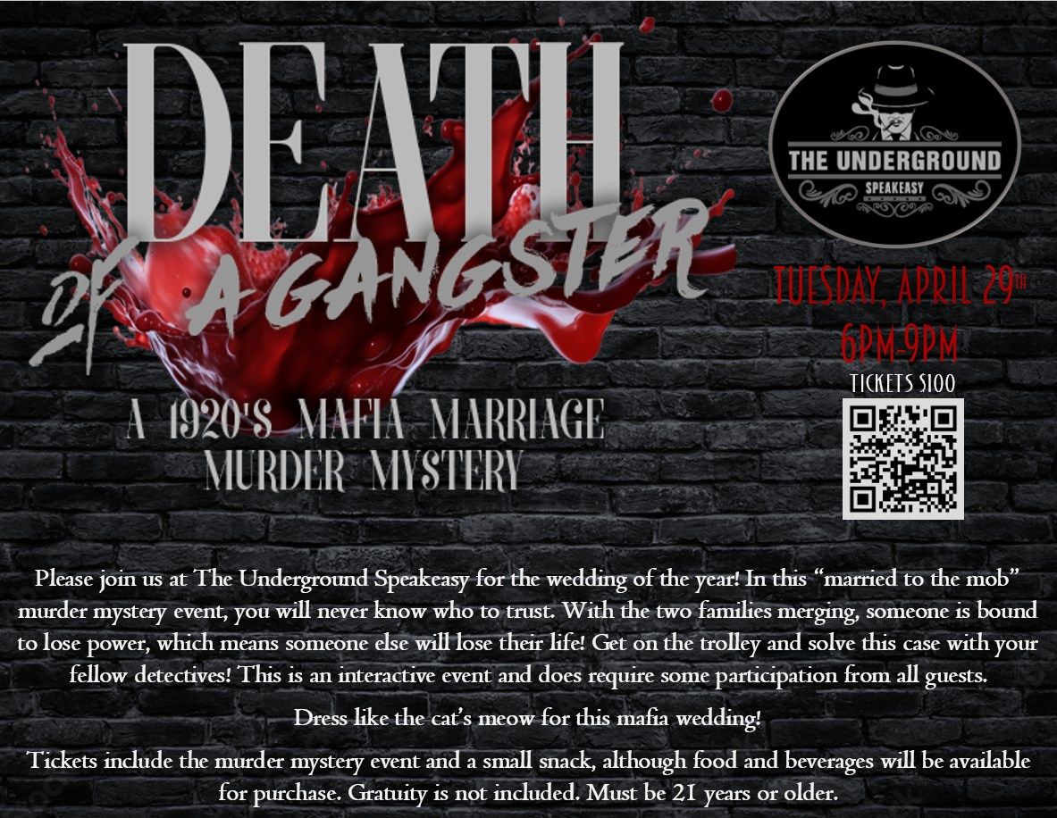 Death of a Gangster Murder Mystery Event