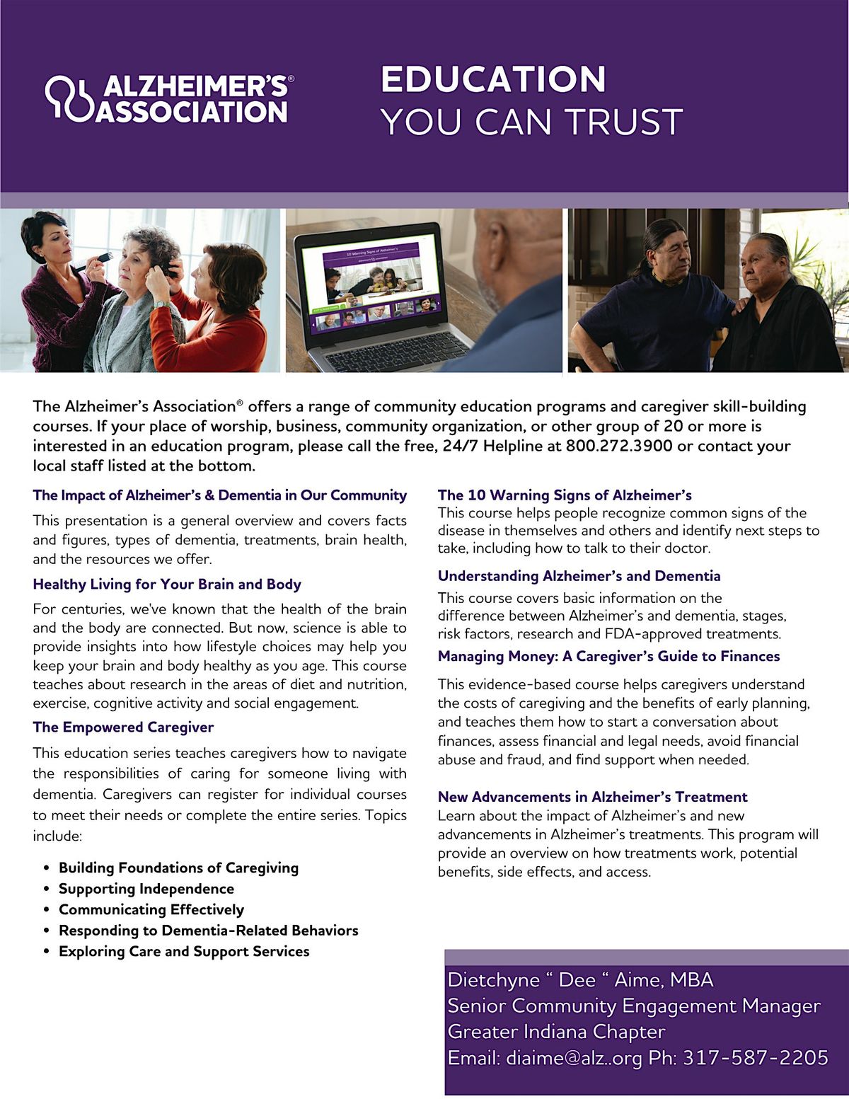 Pike TWP Trustee's Community Forum: Understanding Alzheimer's & Dementia