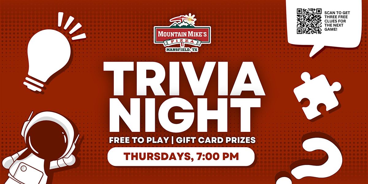 Mansfield Trivia Night | Mountain Mike's Pizza Mansfield