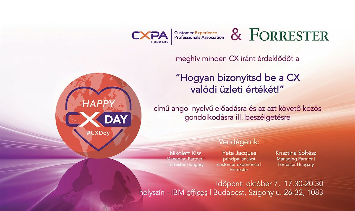 \u00dcgyf\u00e9l\u00e9lm\u00e9ny Vil\u00e1gnap 2025 \u2013 CXPA Hungary 5 \u00e9ves!