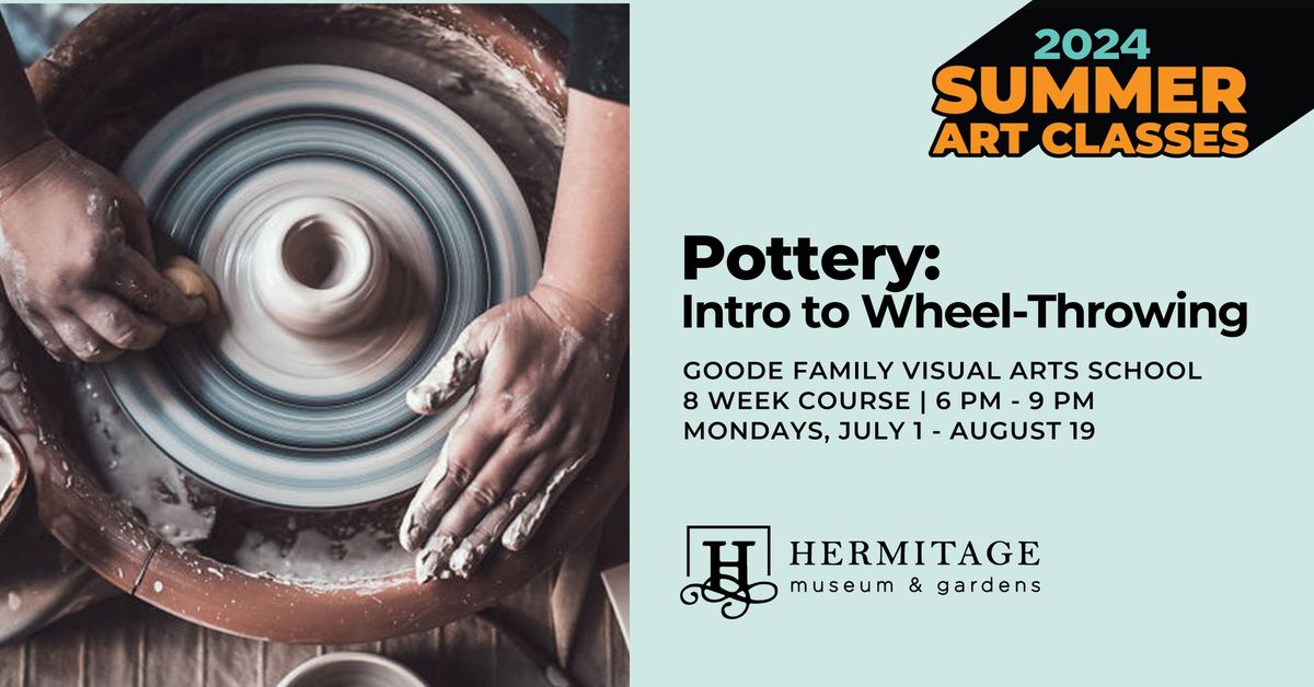 Pottery: Introduction To Wheel-Throwing Class at the Visual Arts School