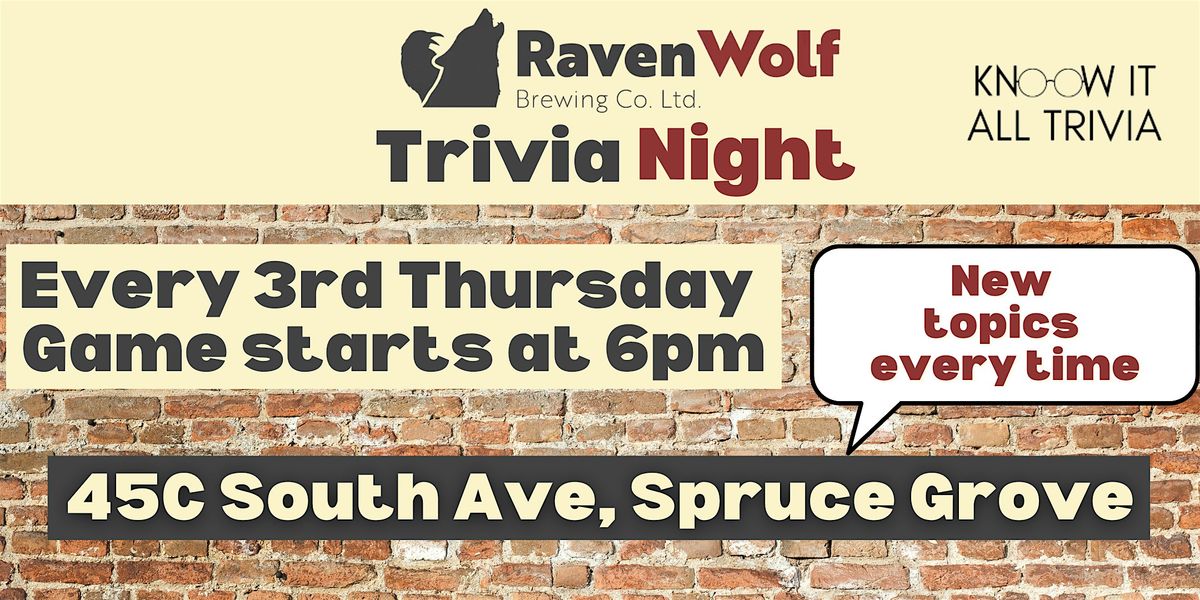 Ravenwolf Trivia Night