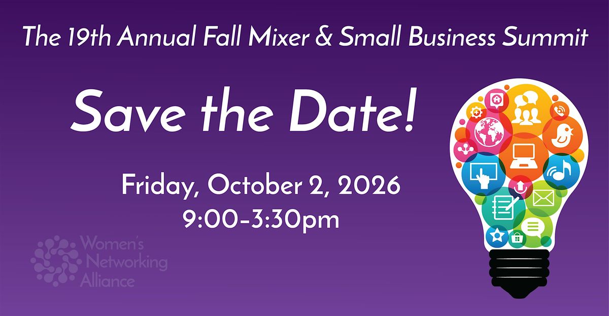 19th Annual Fall Mixer and Small Business Summit