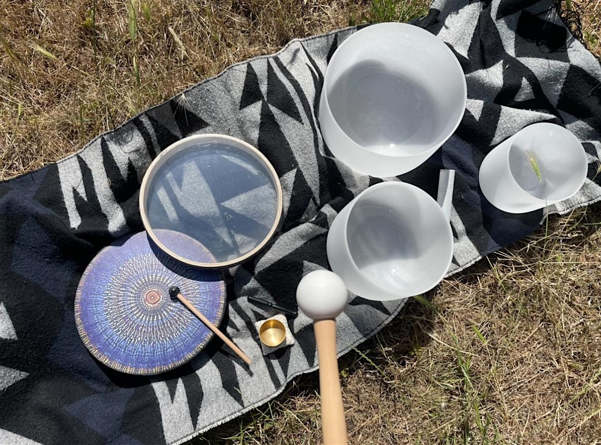 Sound bath in the park