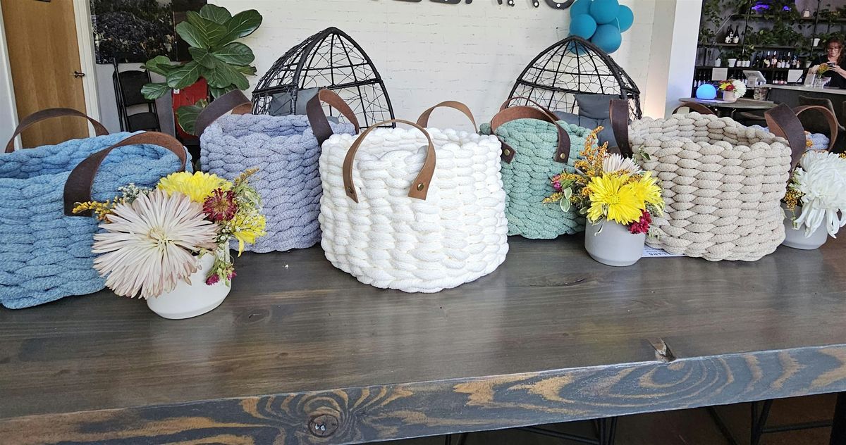 Chunky Yarn Basket Weaving