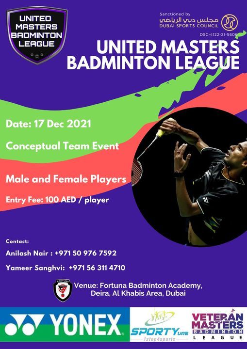 United Masters Badminton League 2021