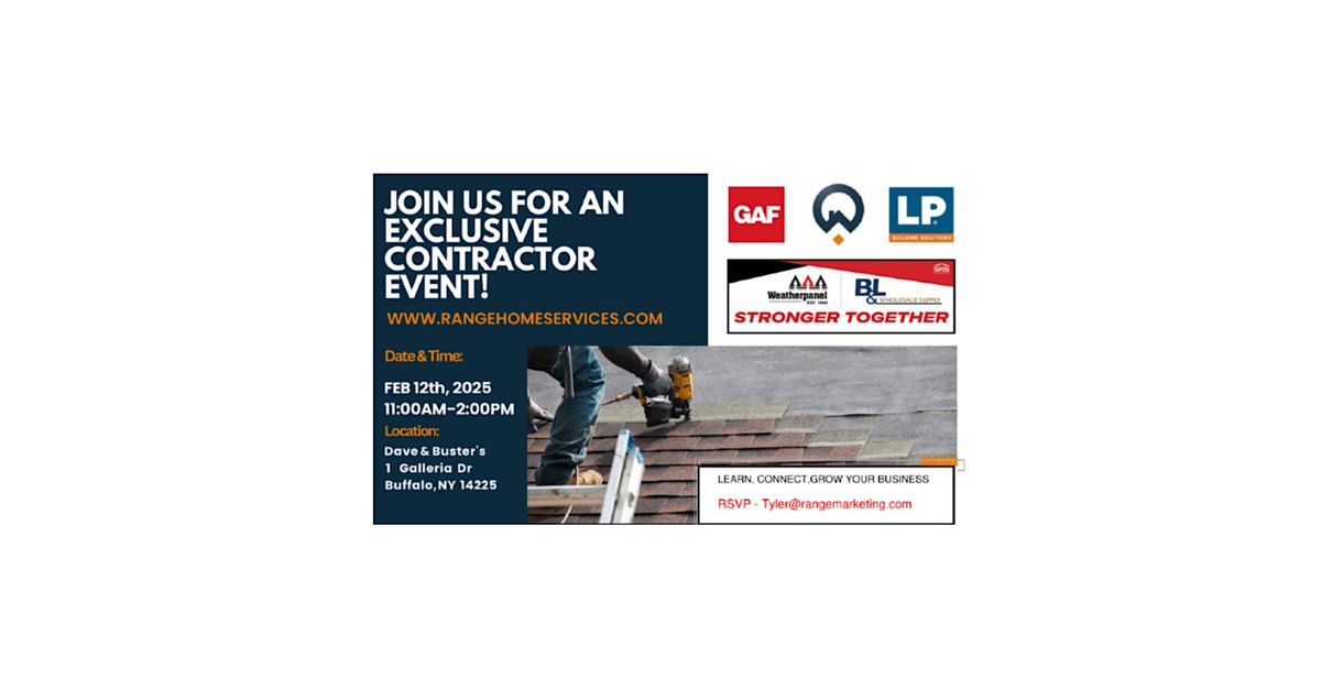 Exclusive Contractor Event