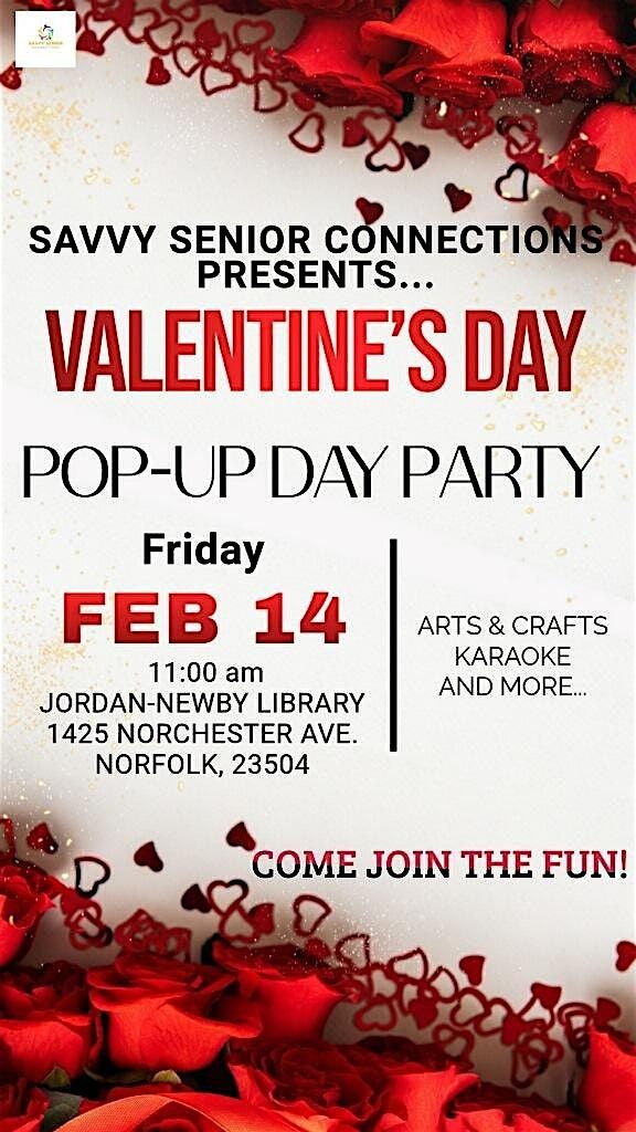 Savvy Senior POP-Up Valentine's Day Party