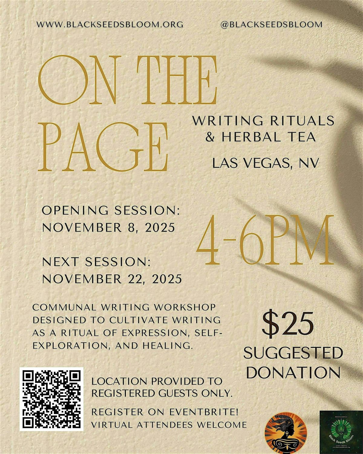 On the Page: Writing Rituals + Herbal Tea