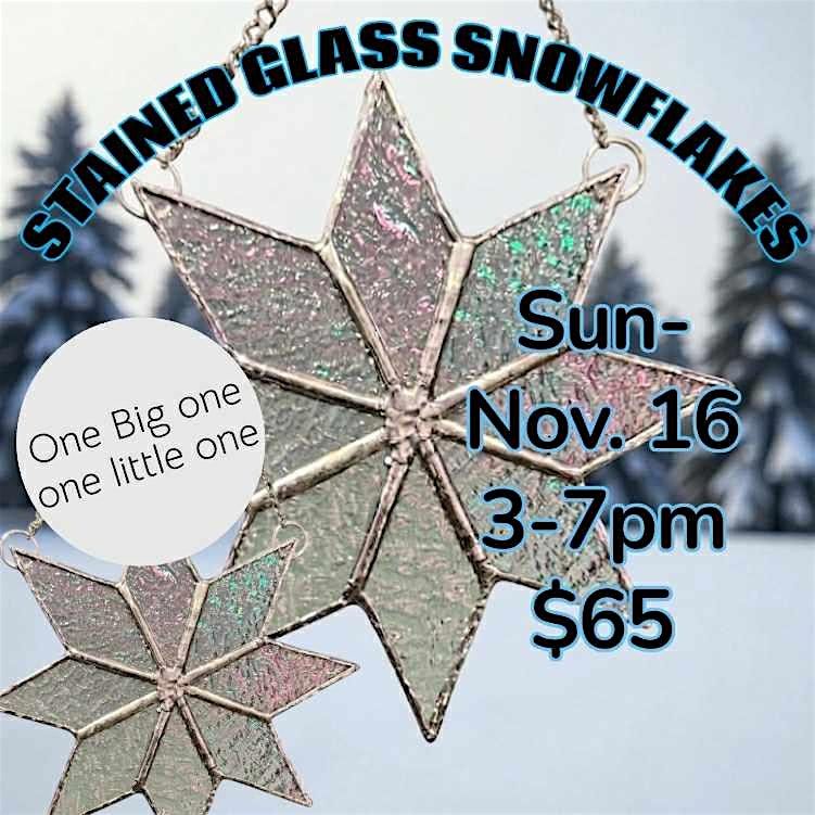 Stained Glass Small & Large Snowflakes