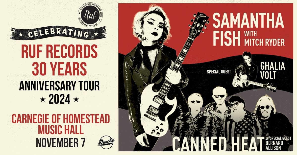 Ruf Records 30th Anniversary Celebration featuring Samantha Fish at Carnegie of Homestead Music Hall