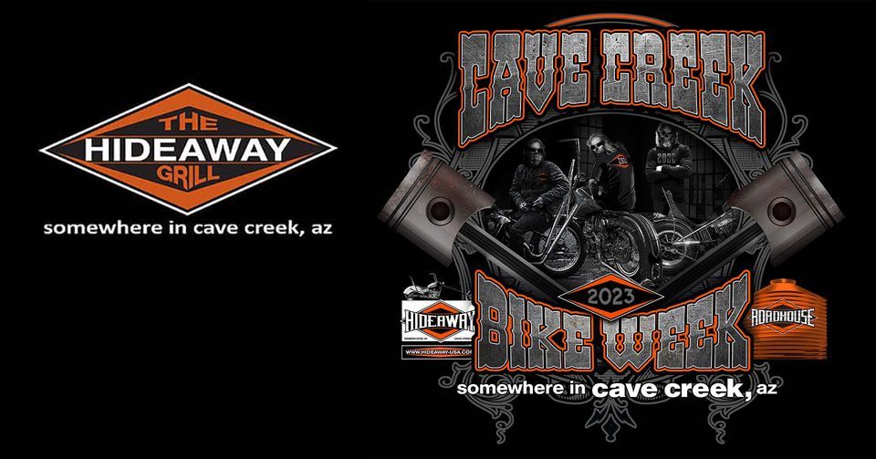 Cave Creek Bike Week 2023, The Hideaway Grill, Cave Creek, 24 March 2023