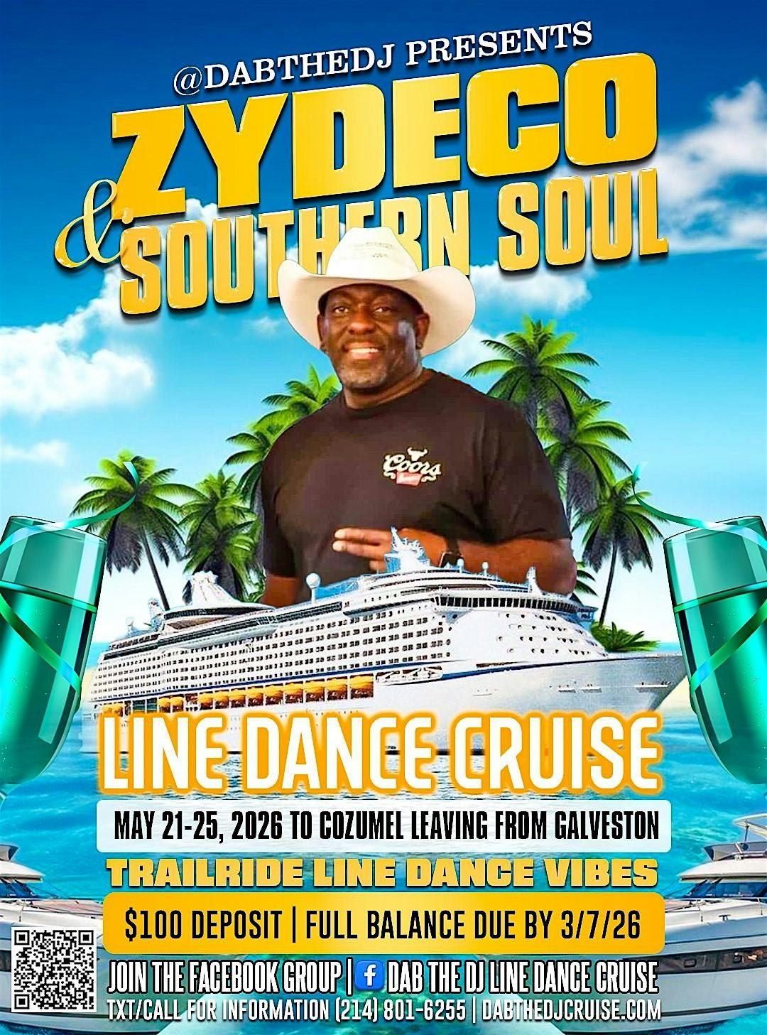 Zydeco & Southern Soul Line Dance Cruise hosted by @dabthedj