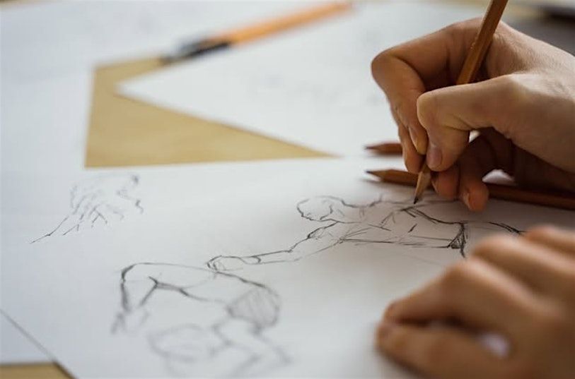 April's Life Drawing at the Broadway Gallery