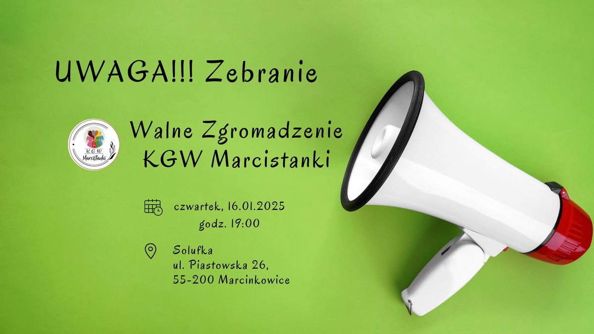 Walne zgromadzenie KGW Marcistanki \ud83d\udccc 16.01.2025