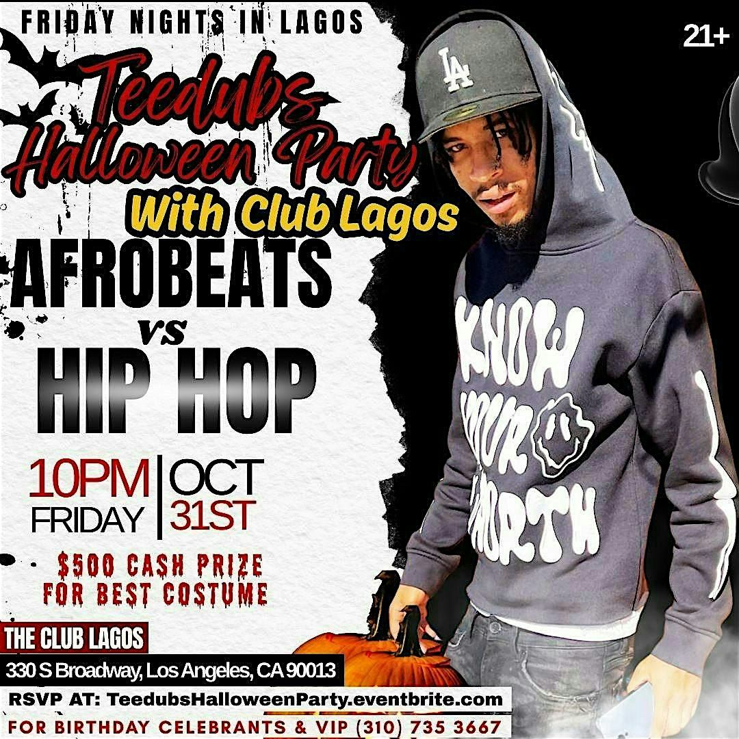 Teedubs Halloween Party with Club Lagos