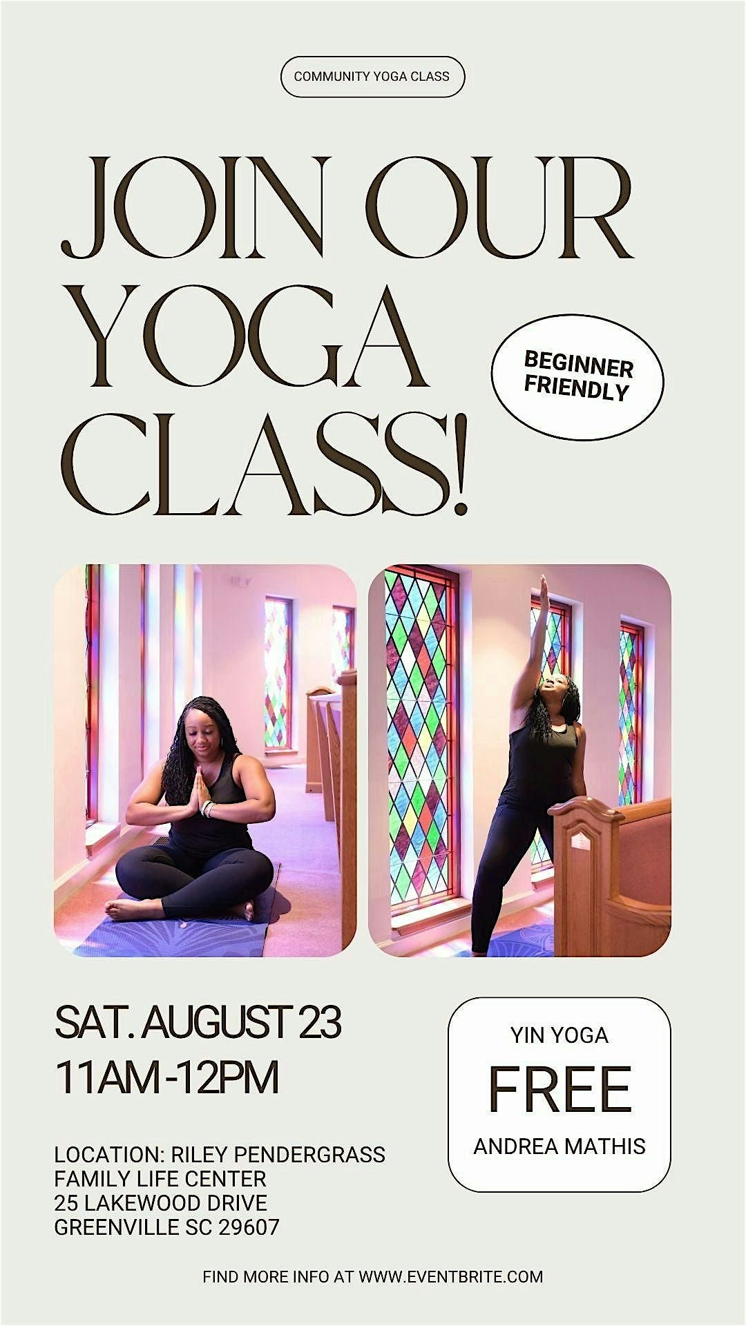 Community Yoga Class: Yin for Every Body