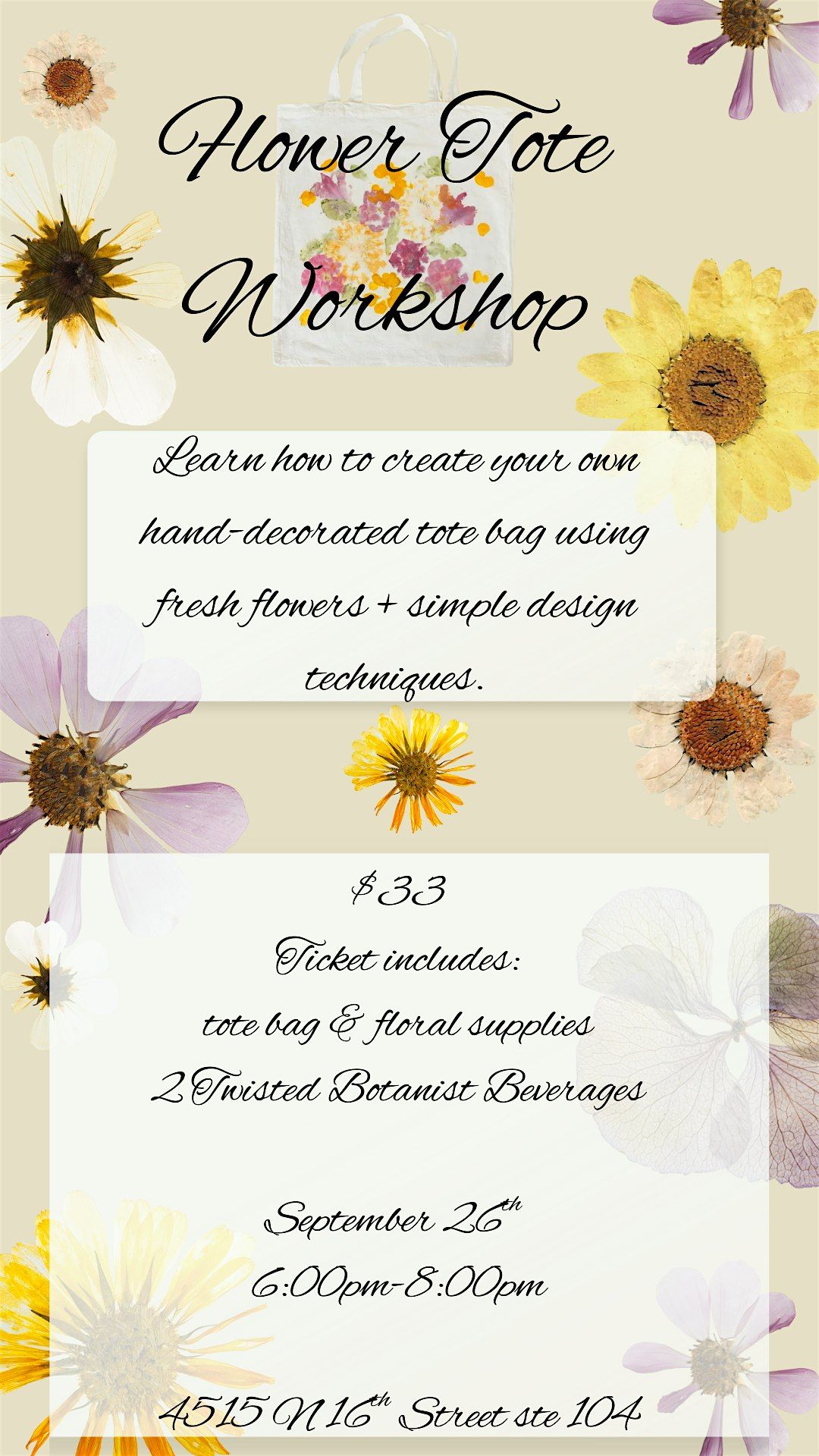 Floral Tote Workshop