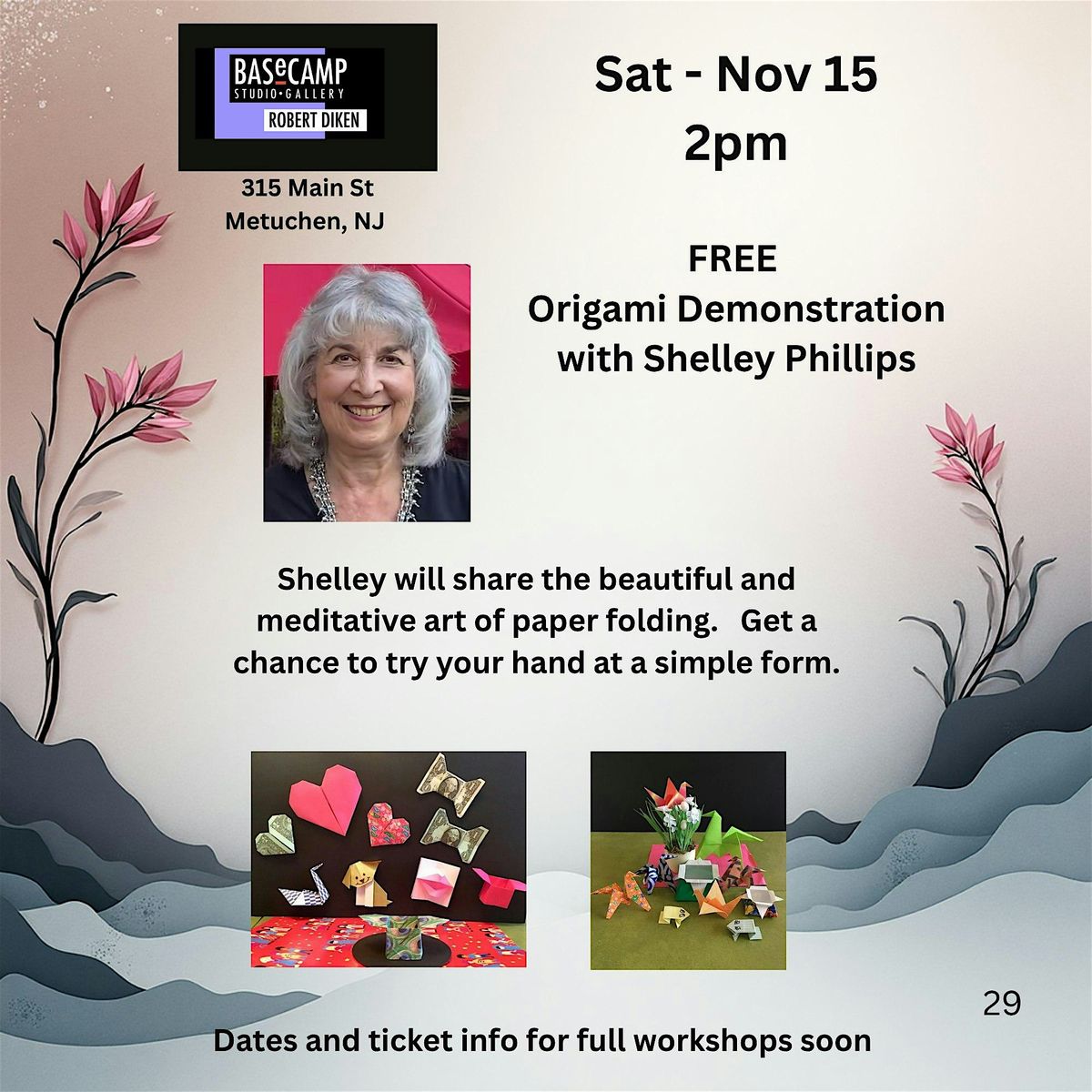 Origami Demonstration with Shelley Phillips