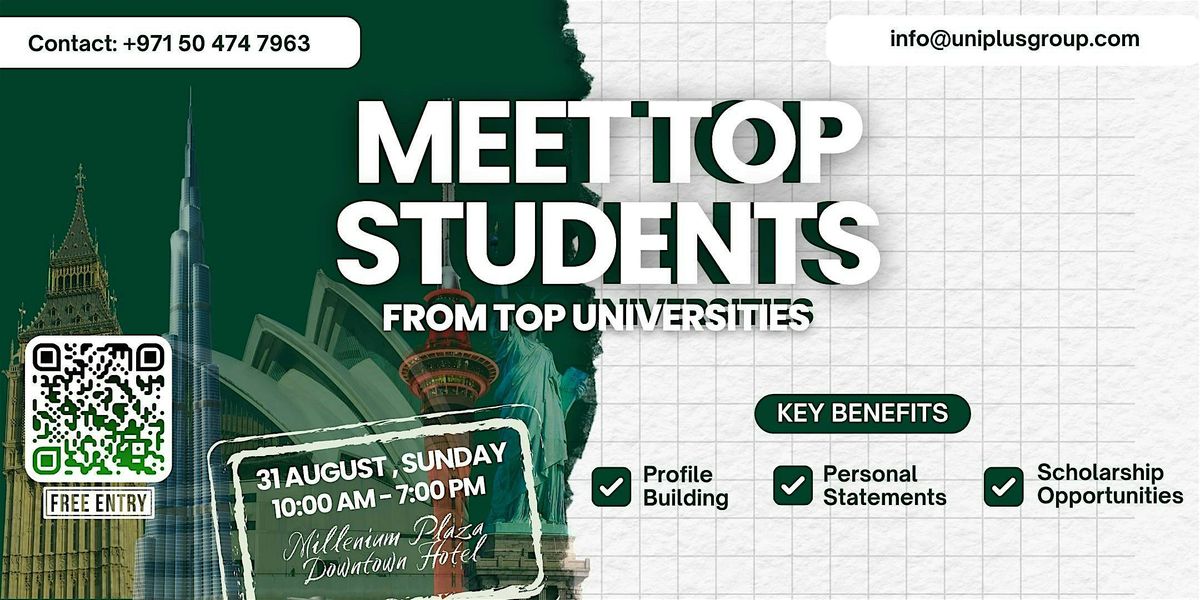 Meet the Top Students \u2013 Free Counselling & Mentorship Event!