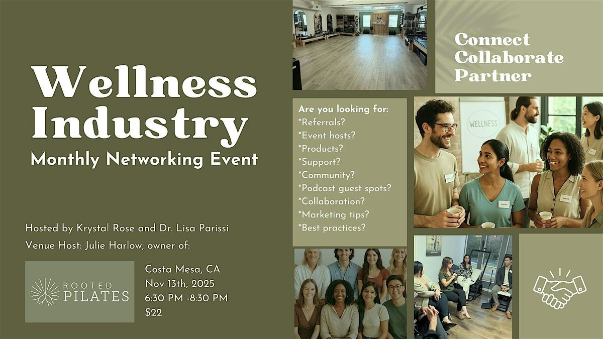 Wellness Industry Networking Event (Nov 2025)