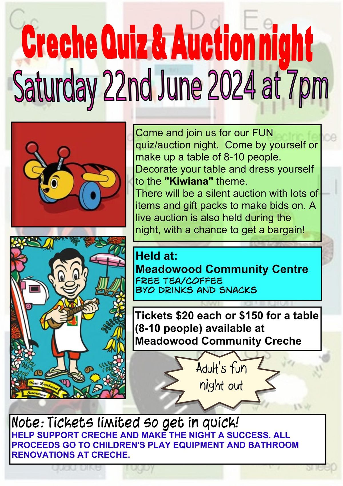 Creche Quiz and Auction Night