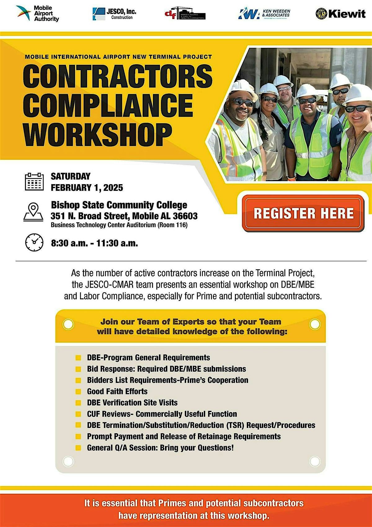 Contractors  Compliance Workshop - DBE Program