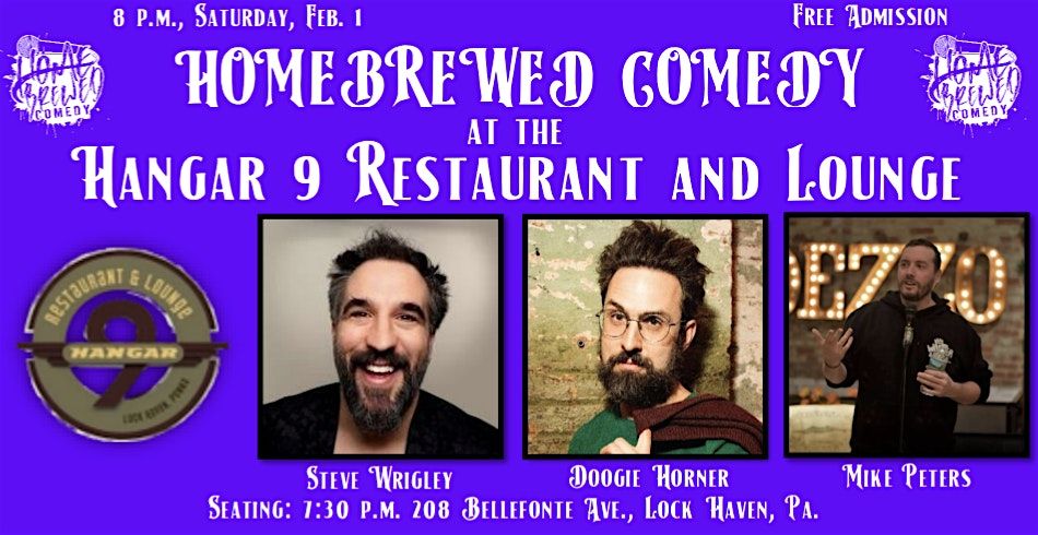 Homebrewed Comedy at Hangar 9 Restaurant and Lounge